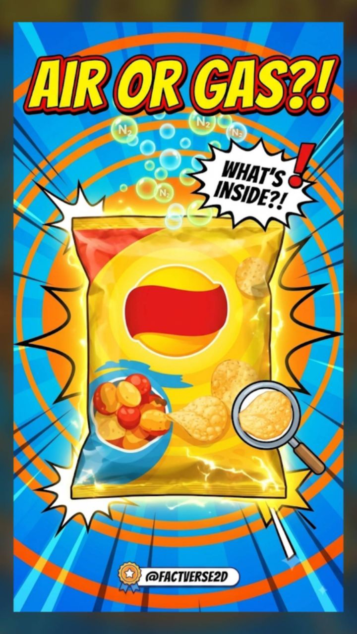 Chips ke packet me hawa logo ko pagal banane ke liye nahi bhari jaati! Ye normal hawa nahi balki Nit