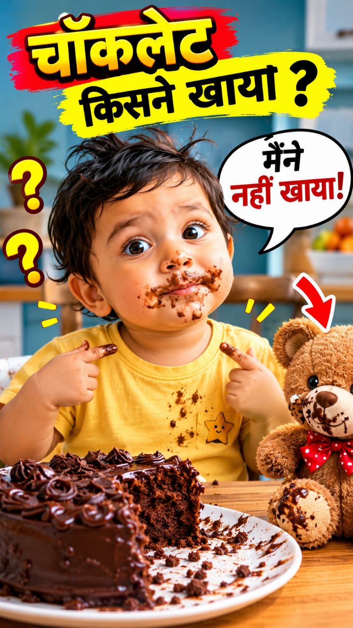 Chocolate kisne khaya Maine nhi khaya