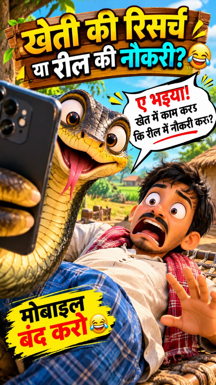 खेती करें या Reel ki nokari aage dekho kiya hota hai 😂🌾📱