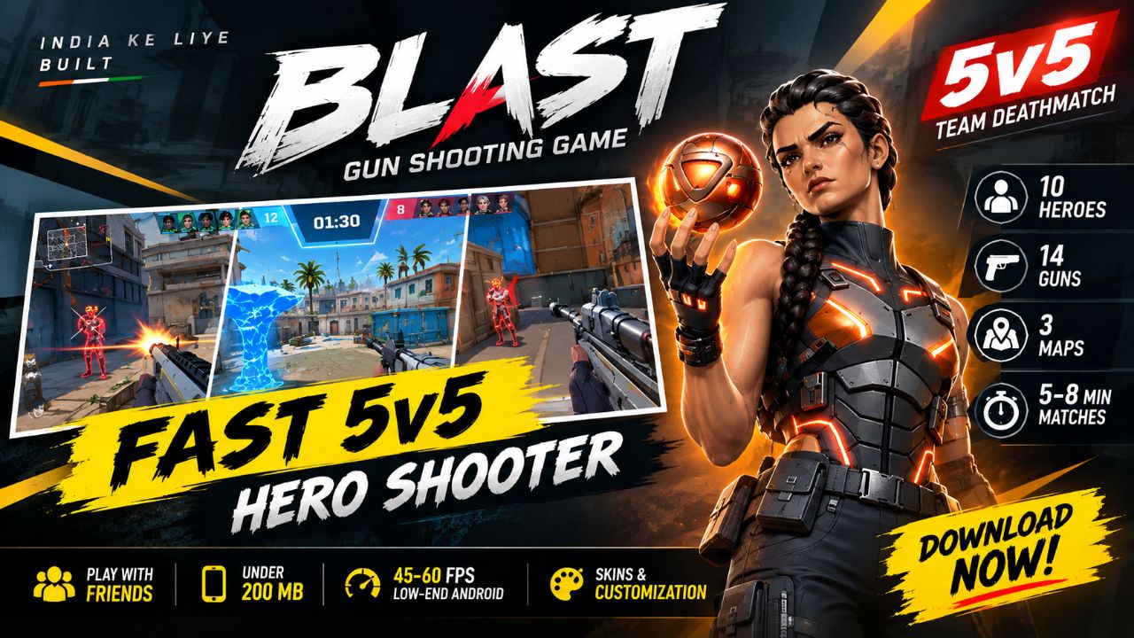 🔥 BLAST 5v5: NEW HERO SHOOTER GAME! | Under 200MB & 60 FPS