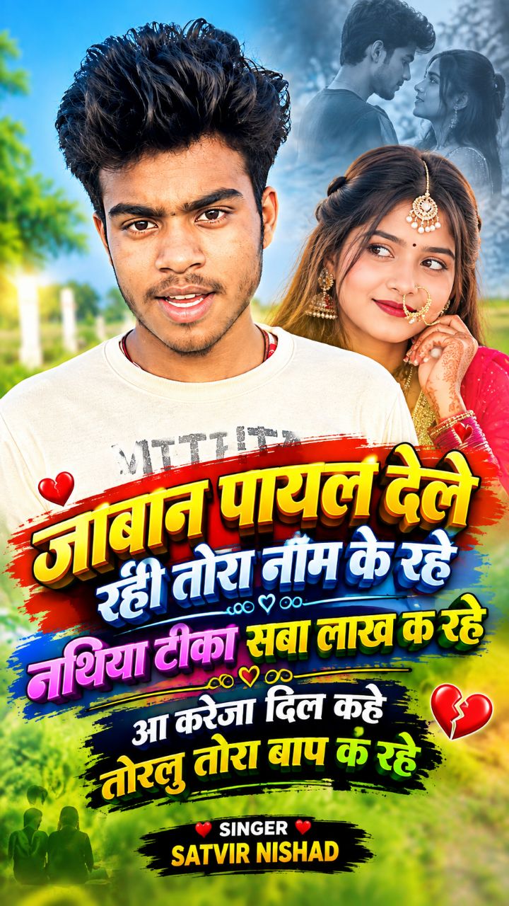 🎵 जवान पायल देले रही तोरा नाम के रहे | नथिया टीका सब लाख के रहे | Satvir Nishad | Bhojpuri Song ❤️