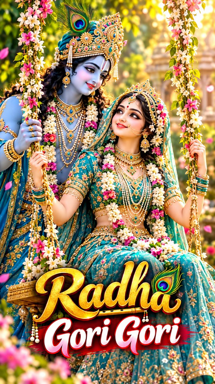Radha Gori Gori ❤️ Radha Krishna Prem Bhakti | राधा गोरी गोरी | #Shorts