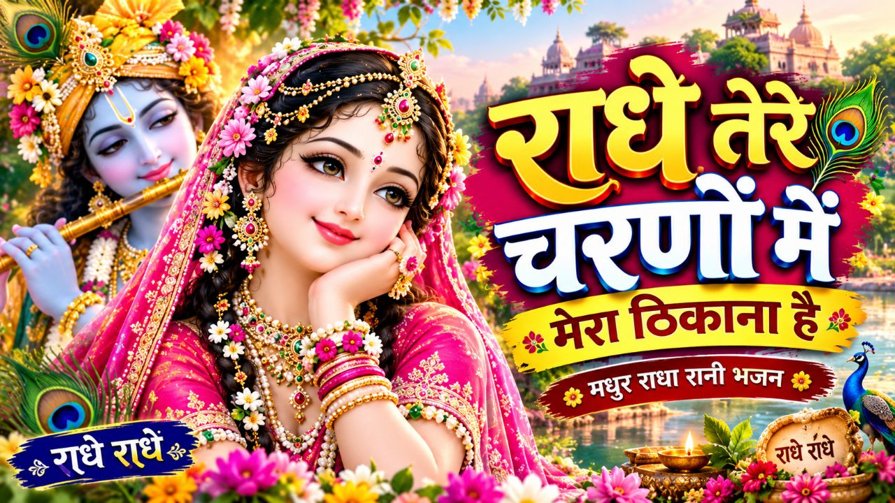 🌸 राधे तेरे चरणों में मेरा ठिकाना है 🙏 | मधुर राधा रानी भजन | Radhe Radhe Bhajan