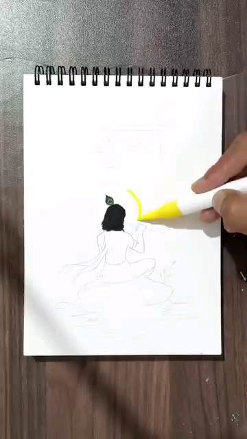 Kirshna ji ki drawing  #viral #trending #shorts #bideo