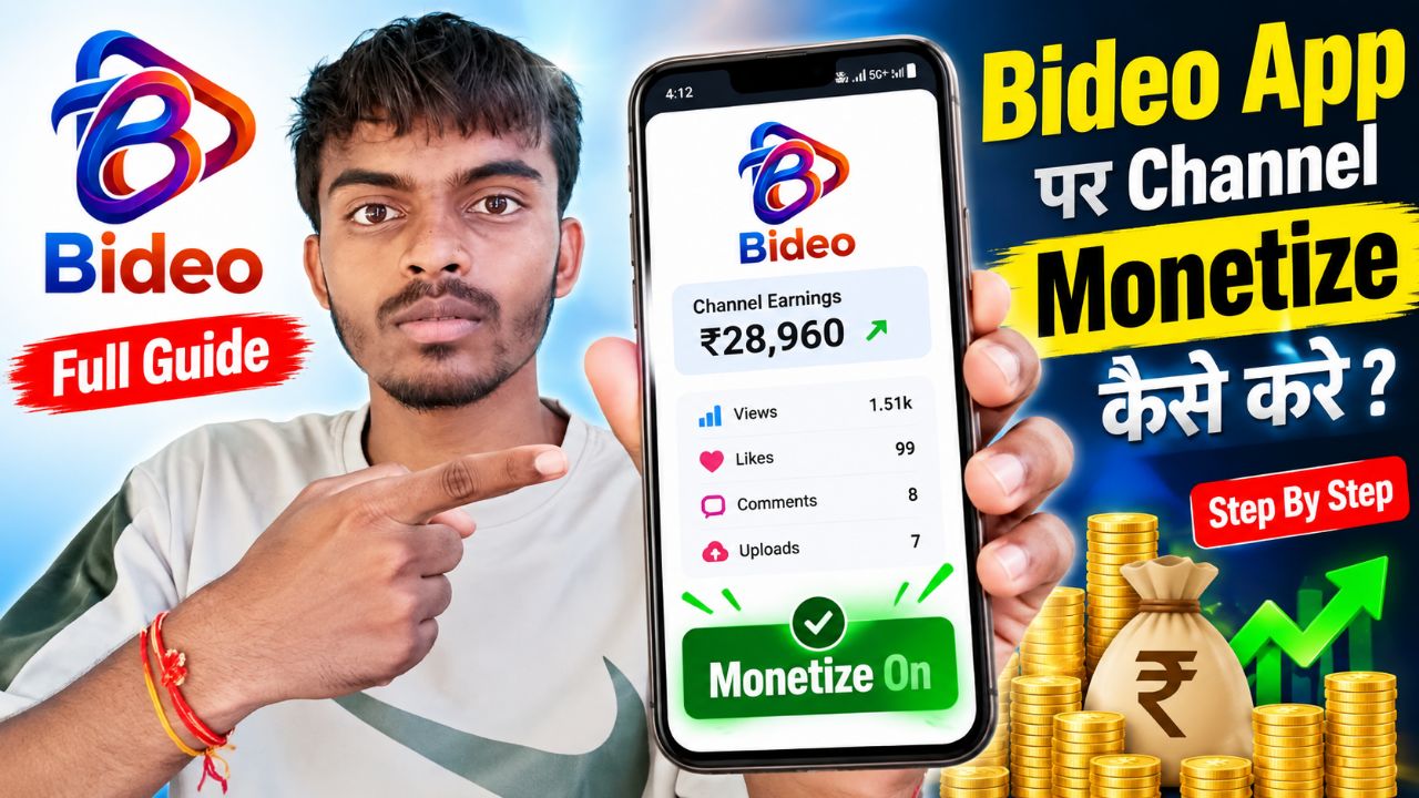 Bideo App Par Channel Monetize Kaise Kare | How To Monetize Bideo Channel |