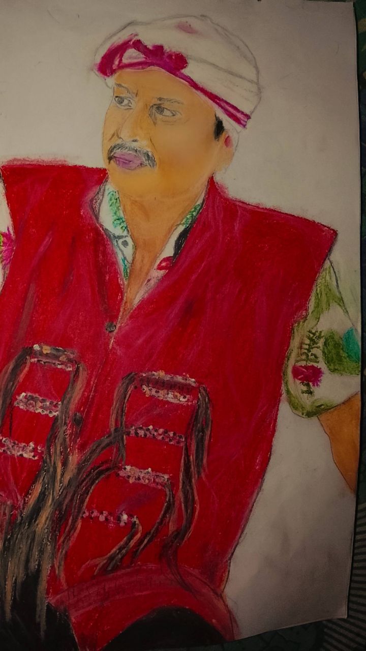 Joy zubeen da 🥹🥹 zubeen garg drawing #shorts#art#drawring