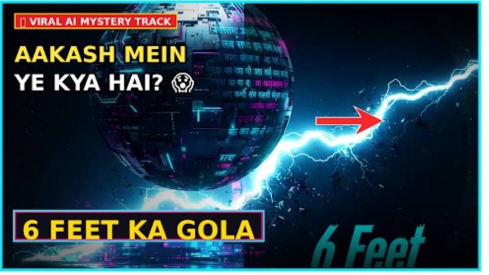 AAKASH MEIN YE KYA HAI? 😱 | 6 Feet Ka Gola (Official Music Video) | AI Sci-Fi Rap ⚡#6FeetKaGola #AI