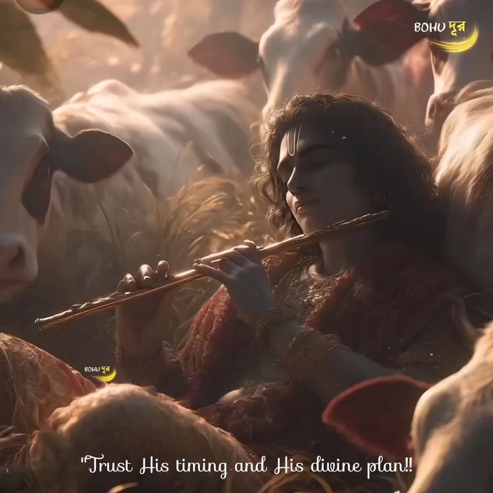 श्री कृष्ण की मधुर बांसुरी 🎶💙 | भरोसा रखो, सब कुछ सही समय पर होगा 🙏✨