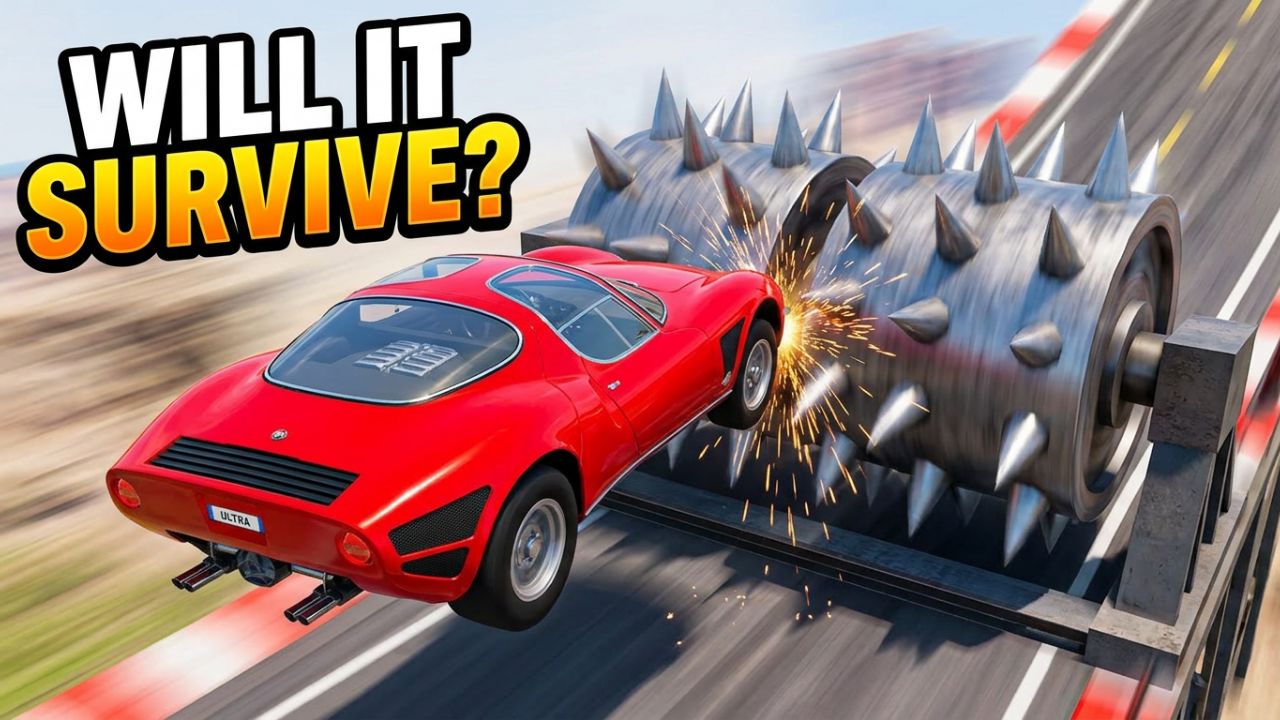 BeamNG.drive Cars vs Obstacles 💥 Who Will Survive? #Shorts