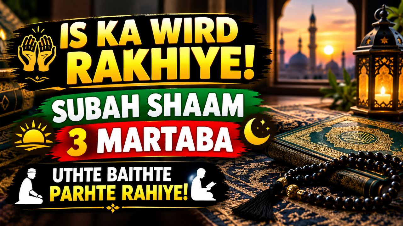 Is Ka Wird Rakhiye! Subah Shaam 3 Martaba Zaroor Padhiye | Islamic Reminder