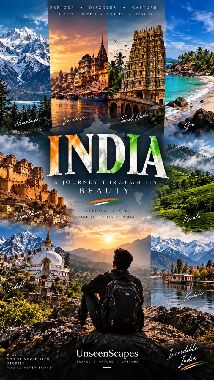 India — A Journey Through Its Beauty 🇮🇳 | UnseenScapes