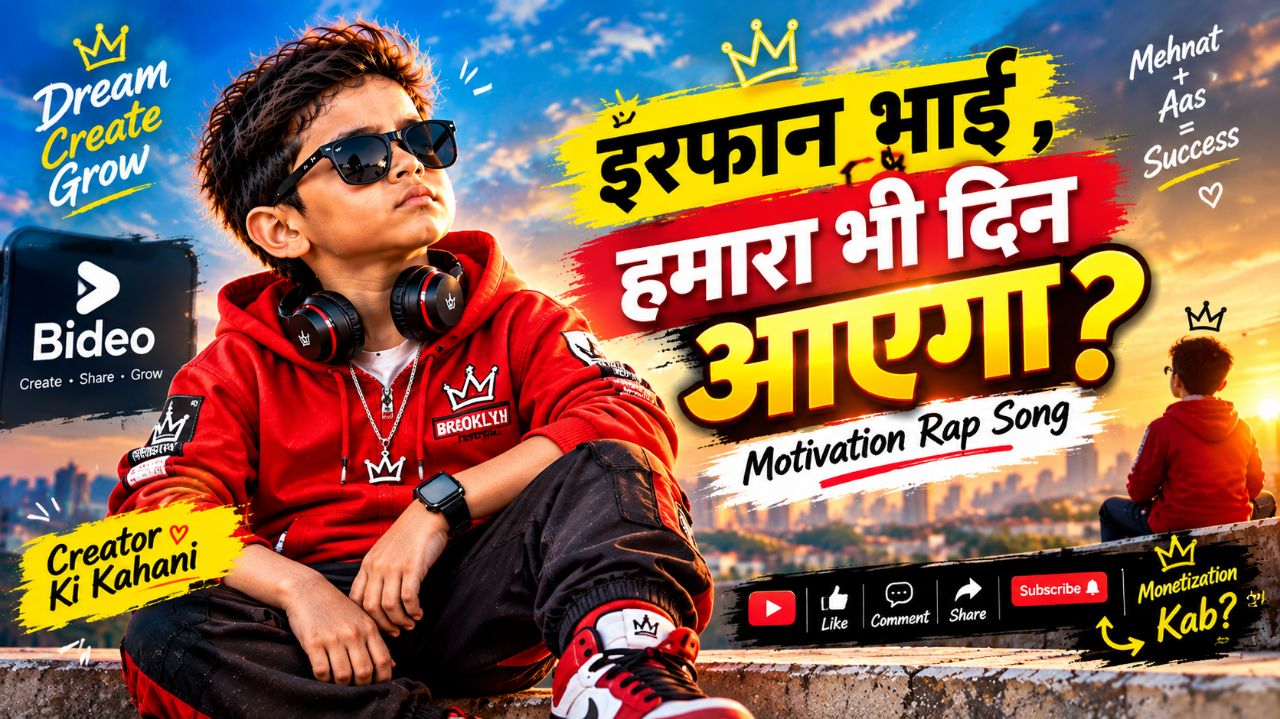 इरफान भाई, हमारा भी दिन आएगा? | Emotional Creator Rap Song | Monetization का इंतज़ार