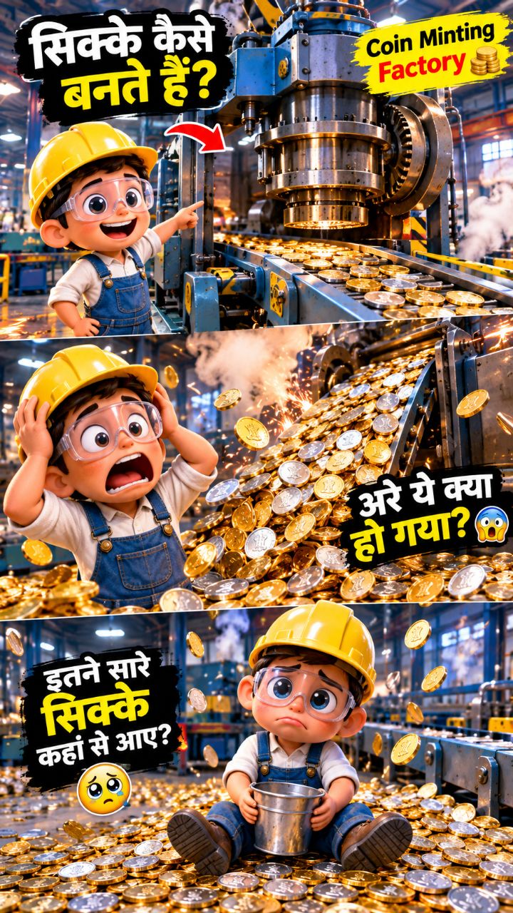 जब सिक्कों की बारिश होने लगी! 😂🪙 | Worker की हालत हुई खराब 🤣🔥
#AIAnimation #FunnyVideo #CoinMach