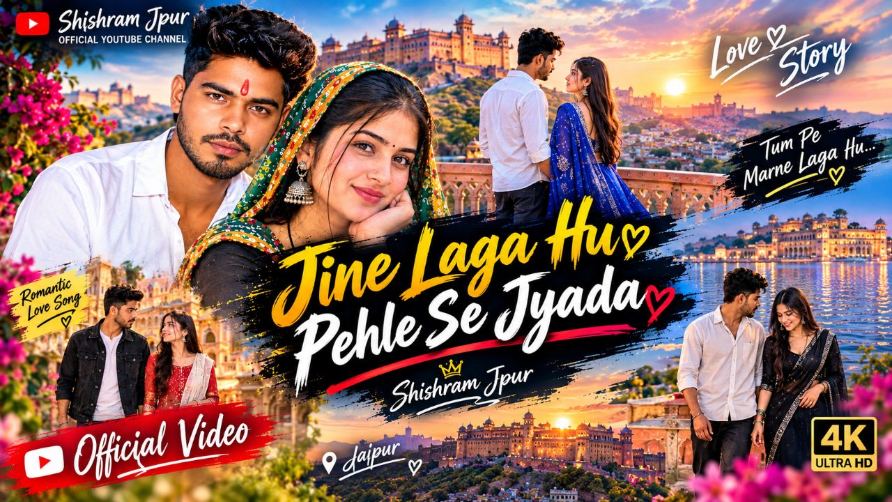 Jine Laga Hu ❤️ Pehle Se Jyada | Romantic Love Song | Shishram Jpur | Official Video