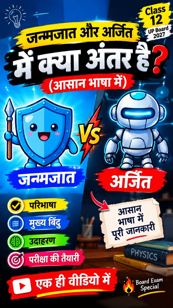 जन्मजात vs अर्जित प्रतिरक्षा 🔥 | Class 12 Biology #Shorts