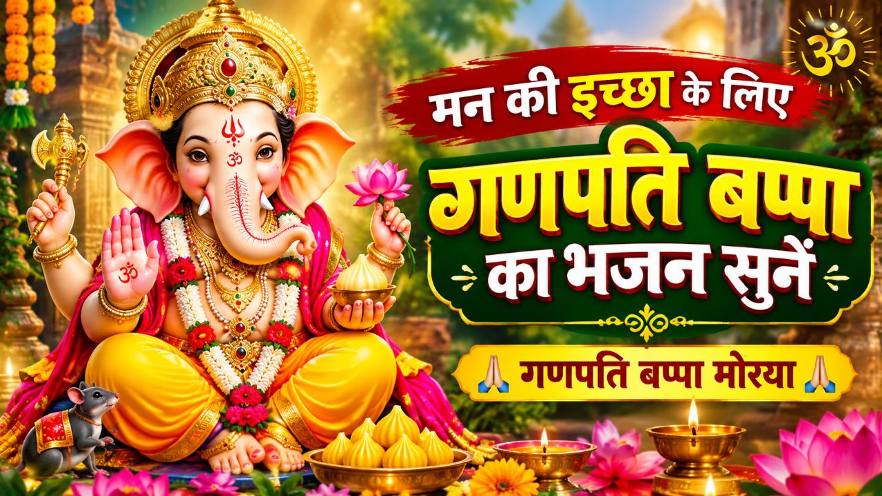 🙏 मन की इच्छा के लिए गणपति बप्पा का भजन सुनें 🌺 | गणपति बप्पा मोरया
