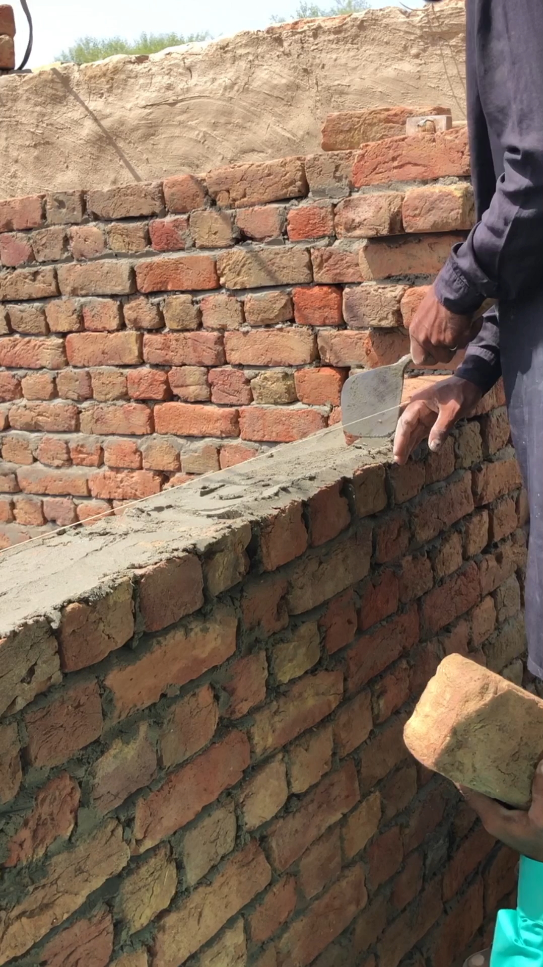 Brick wall fixing trick.