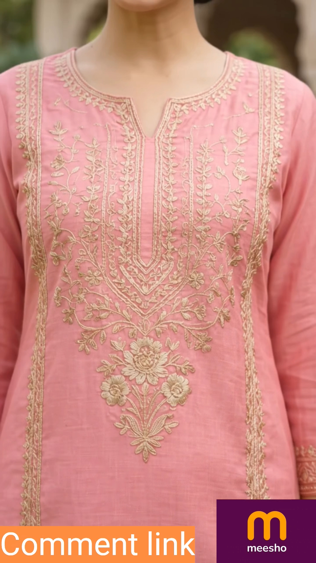 यह गुलाबी कुर्ती आपके लुक को देगी एक खूबसूरत और एलिगेंट टच। 😍