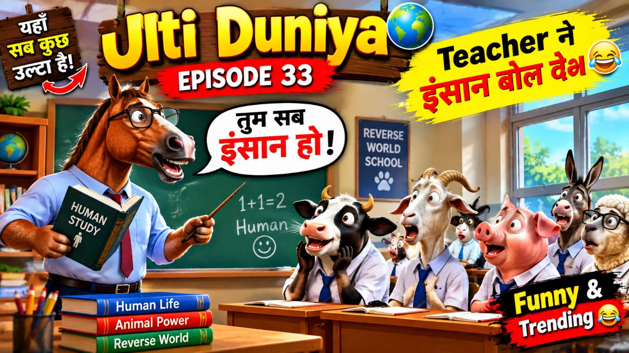 🐍 अगर सच में ऐसी उल्टी दुनिया होती, तो आप साँप से डरते या इंसान से? 😱👇 जवाब ज़रूर दो!#UltiDuniya