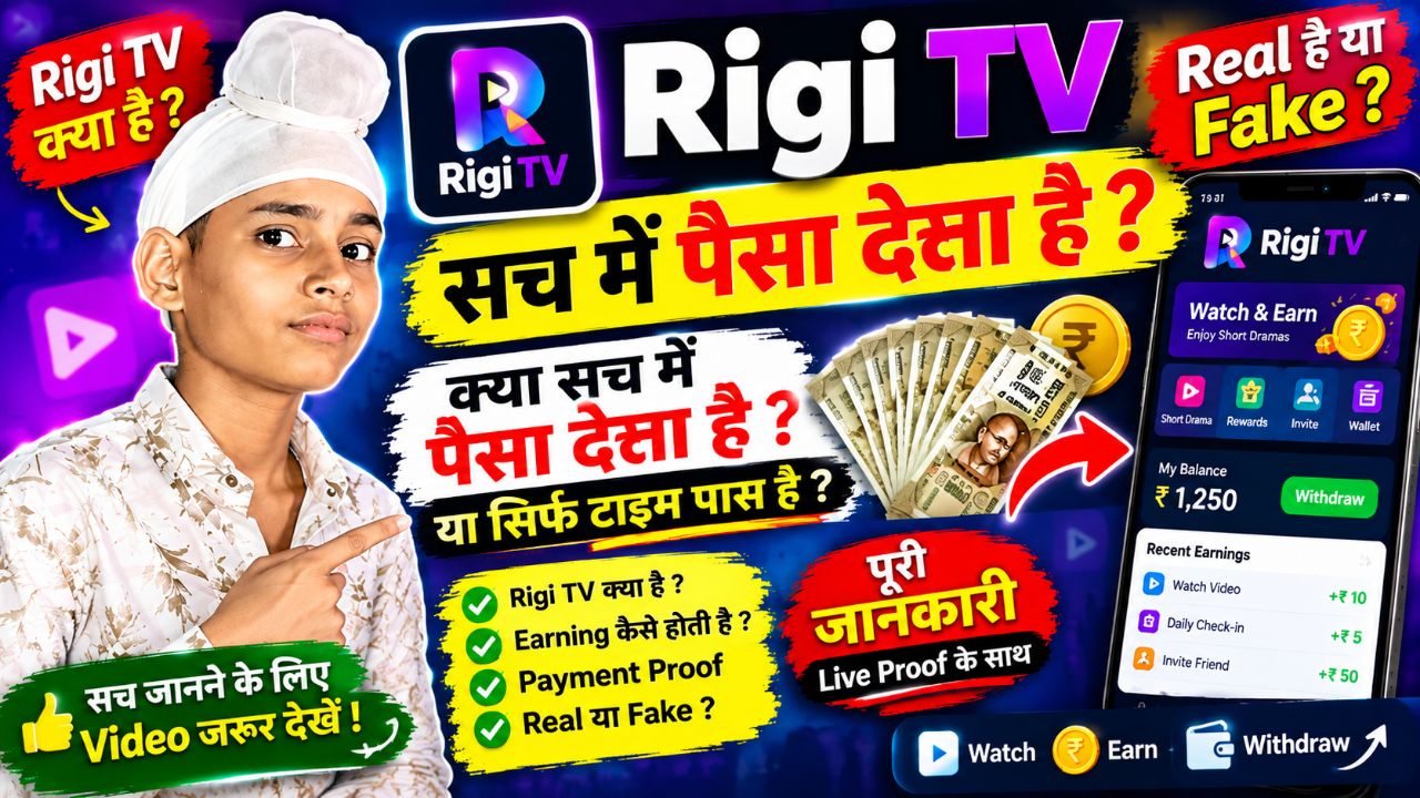 Rigi TV Real है या Fake? 😱 क्या सच में पैसा देता है? | Rigi TV Earning App की पूरी सच्चाई