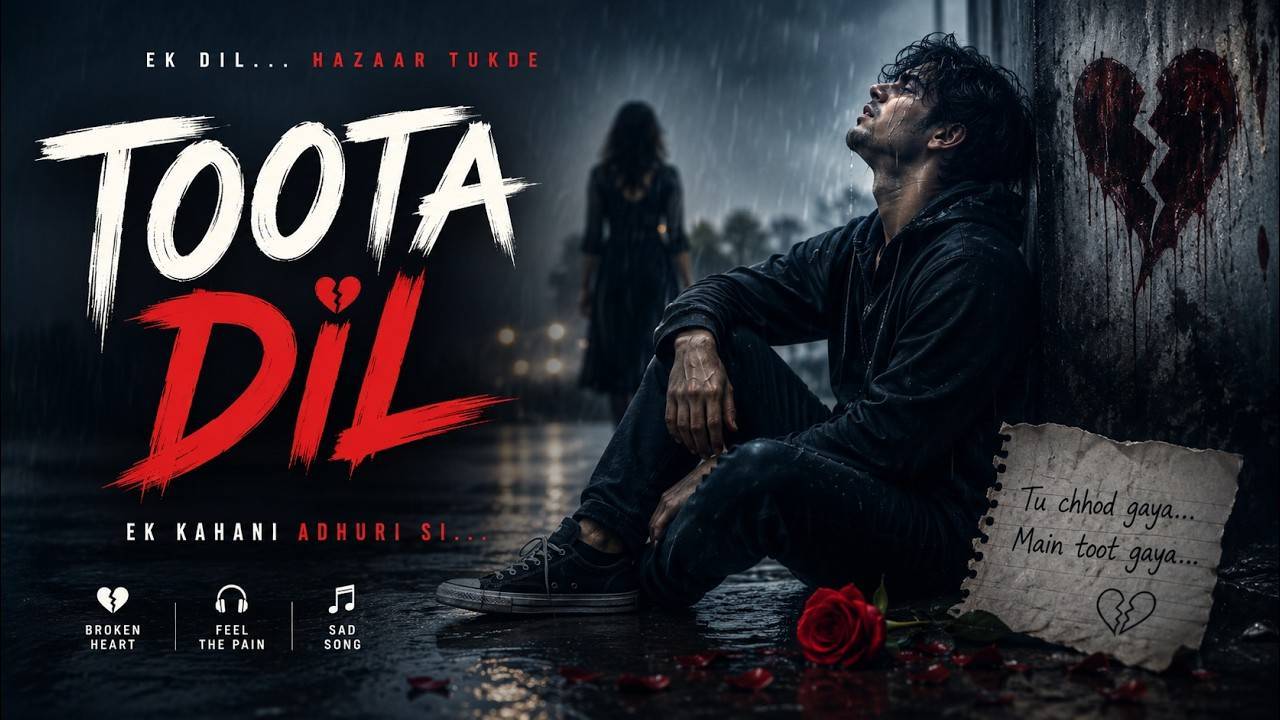 Toota Dil 💔 | Heartbroken Hindi Song | Sad Rap | Emotional Love Song  2026 || Animiz.