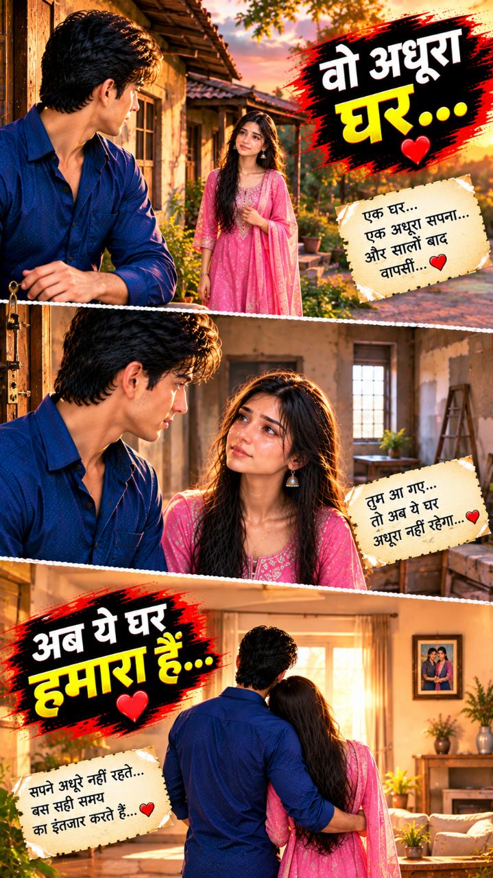 वो अधूरा घर… और सालों बाद प्यार पूरा हो गया ❤️🥺