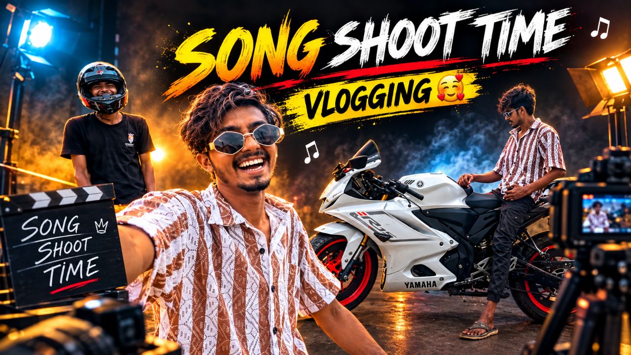 Song shoot time vlogging 🤗