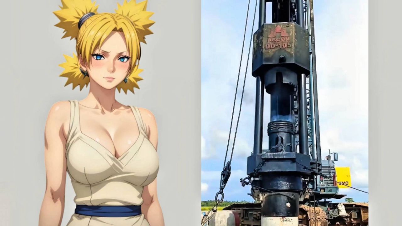Naruto Waifu Vs Hydraulic Impact Press