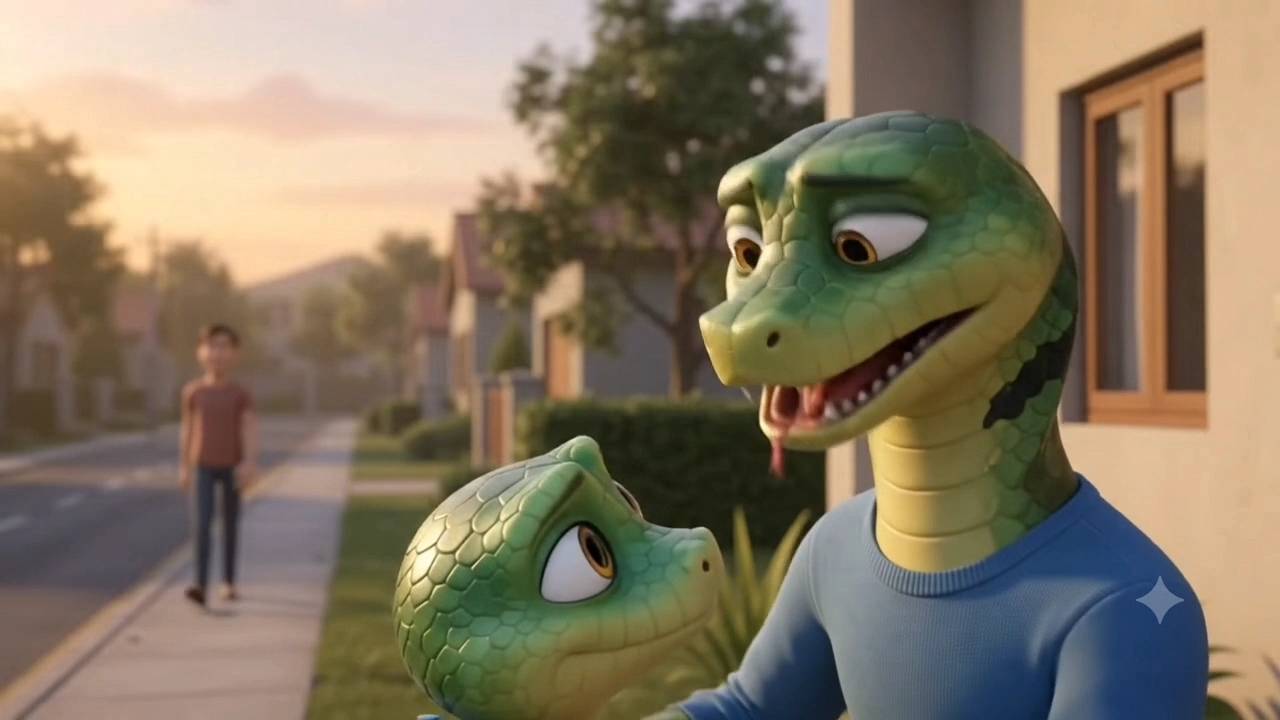 “पापा को बेटे की नहीं, इंसान की चिंता थी! 😱🐍 | Reverse Animal World”
