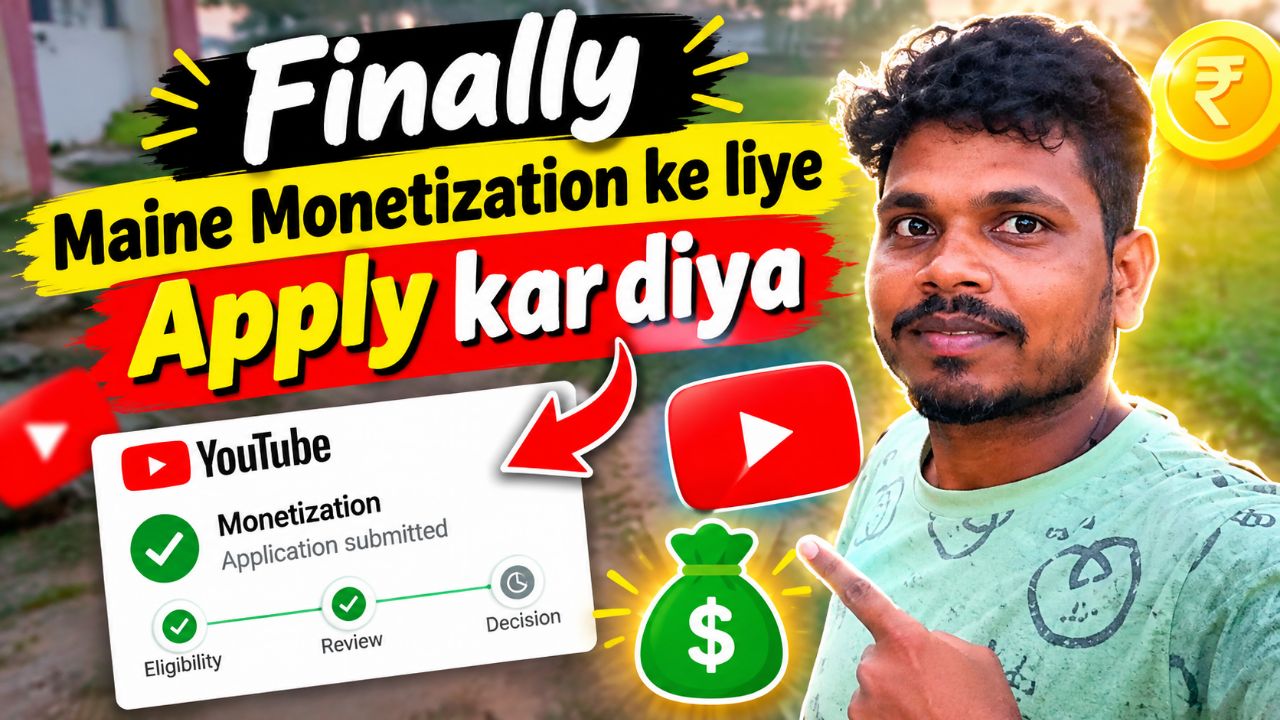 Monetization ke liye aplly kr diya