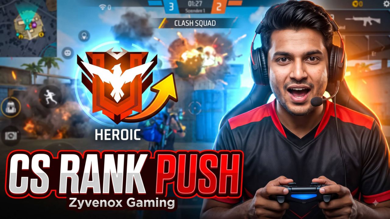 Free_fire🔥 CS Rank-Push_game_play