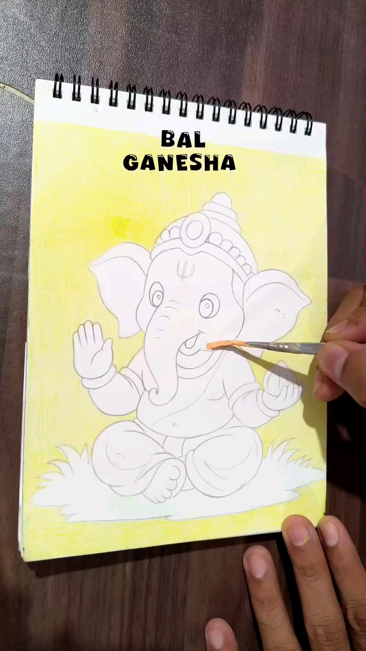 Viral ganesh ji ki painting