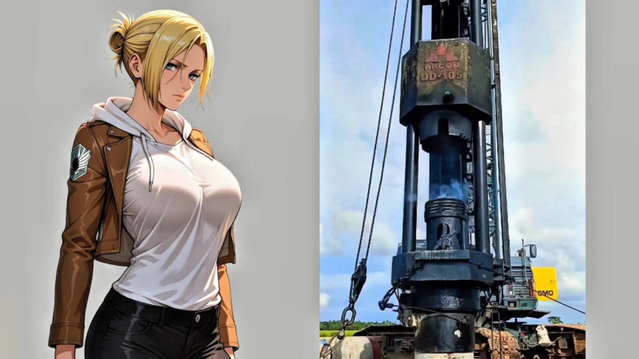Attack On Titan Girls Vs Hydraulic Impact Press