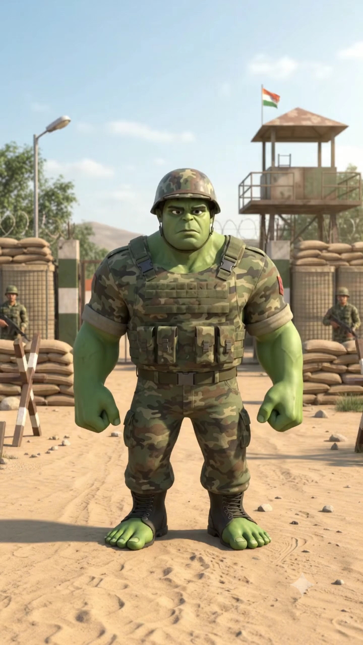 🔥 Hulk को लगी गोली 😂🇮🇳 #HulkArmy #ArmyComedy #Funny #Shorts #Viral