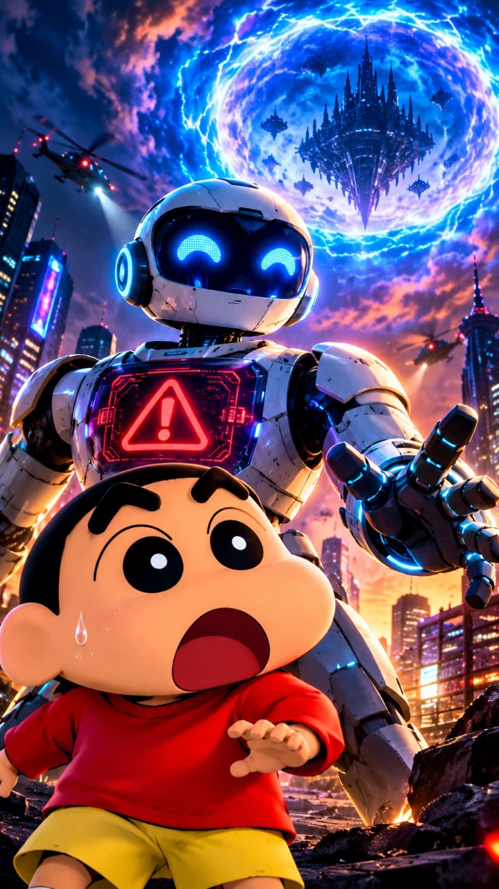 Shinchan Ko Mila AI Robot… Jo Future Dekh Sakta Tha! 😱🤖 #shorts