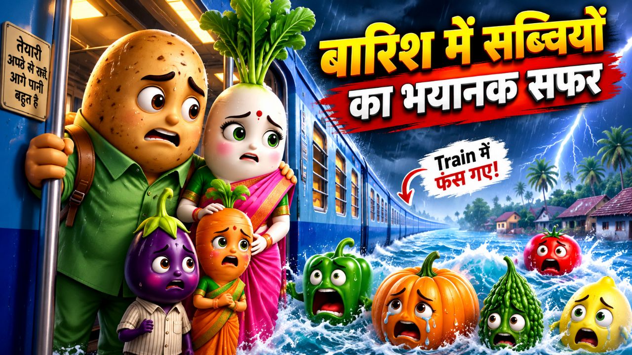 बारिश में सब्जियों का भयानक सफर😱