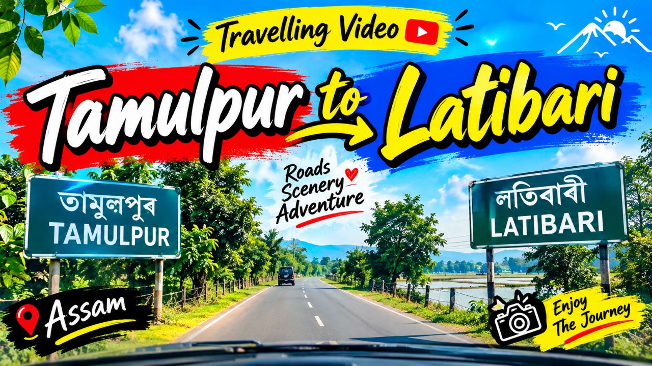 Tamulpur to Latibari road travelling journey