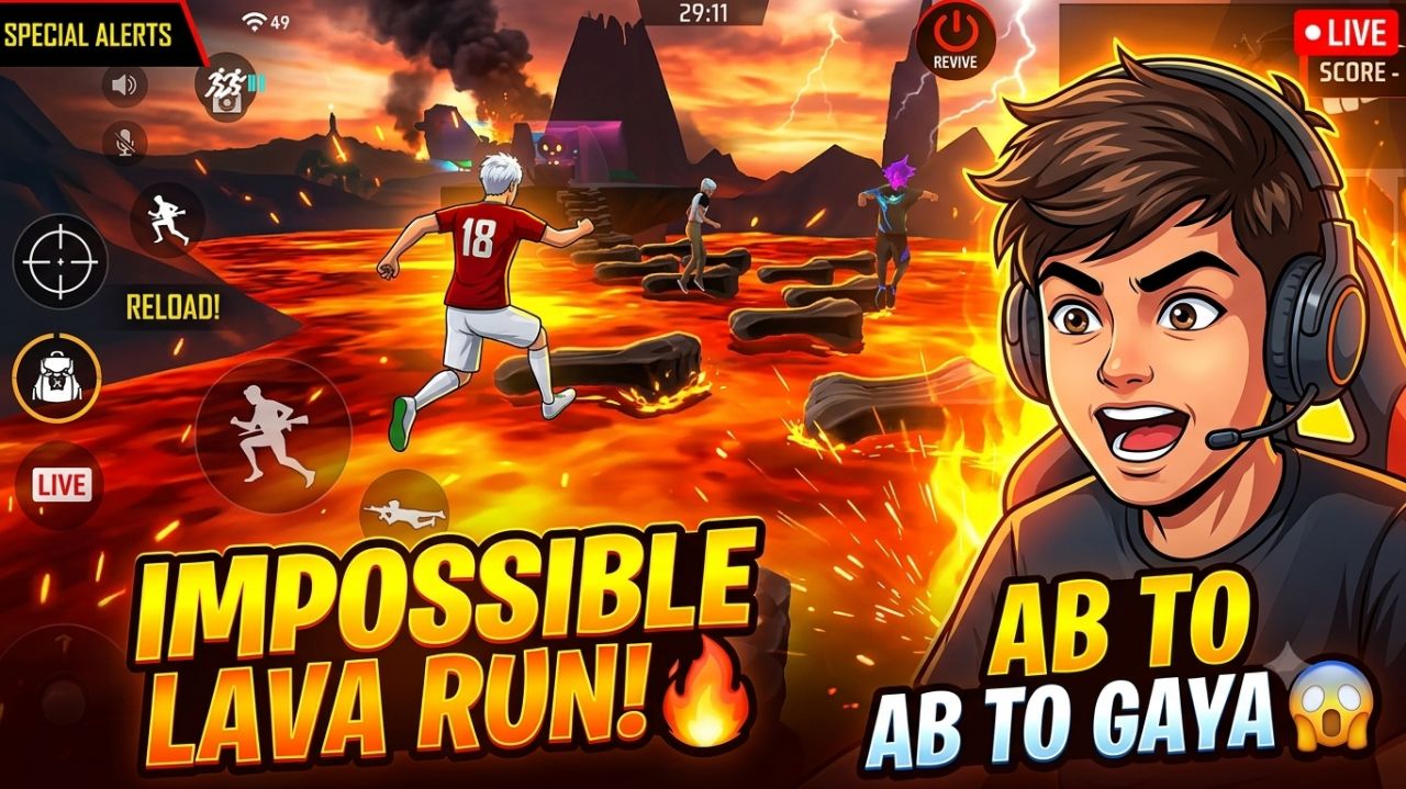 IMPOSSIBLE LAVA RUN 😱🔥 | AB TO GAYA! 💀 | FREE FIRE