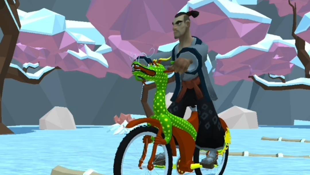 Cycle racing gaming on the first