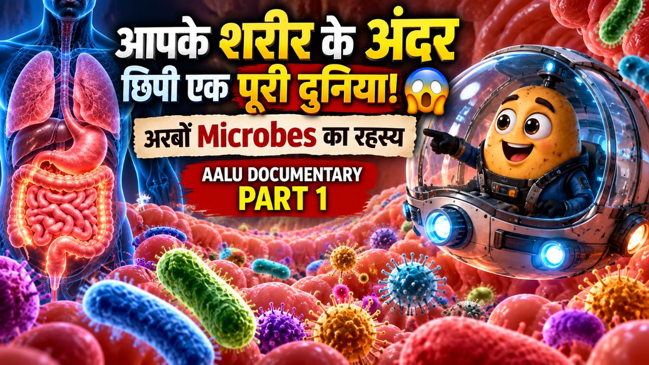 🧬 आपके शरीर के अंदर छिपी एक पूरी दुनिया! 😱 | अरबों Microbes का रहस्य | AALU Documentary Part 1