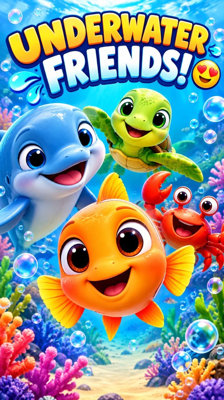 The Cutest Underwater Adventure! 🐠🐢🦀😍 | Funny Sea Friends