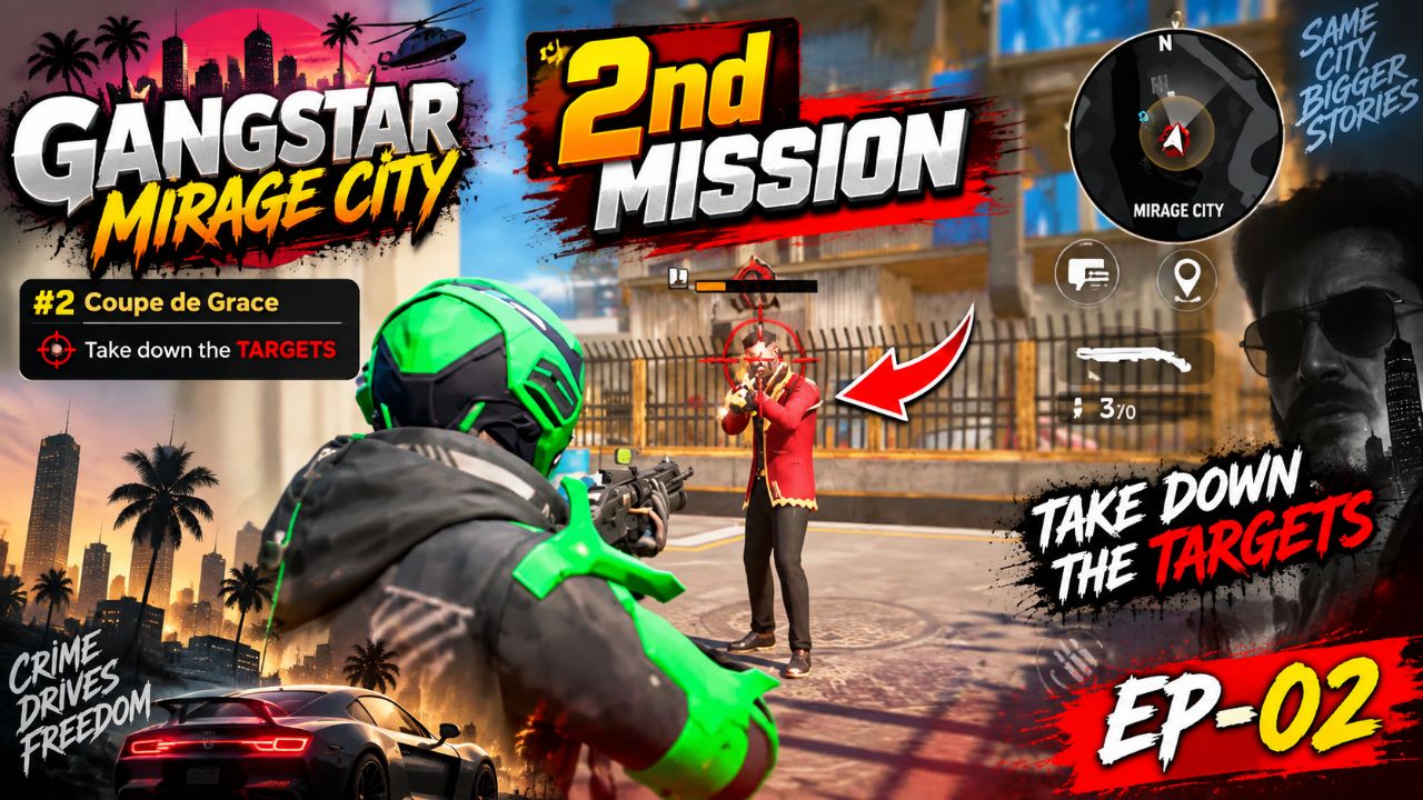Gangstar Mirage City Mission 2 🔥 | Take Down Targets