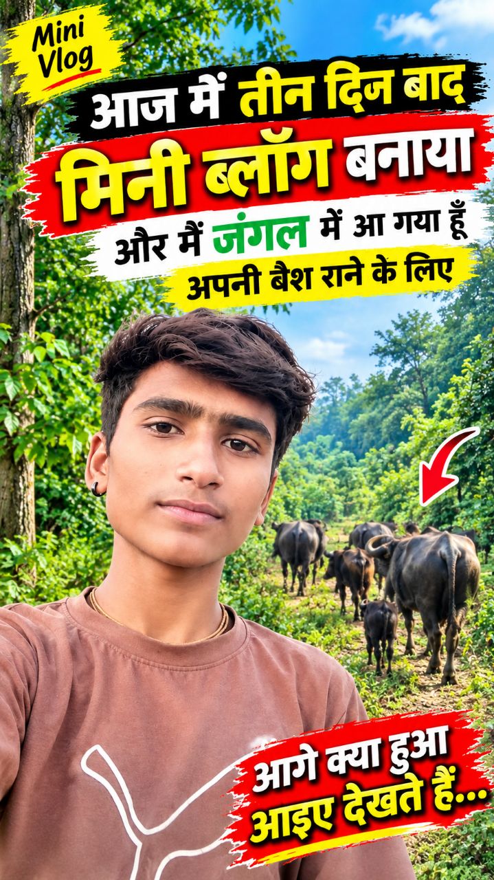 मैं अपनी भैंसों को लेकर जंगल में आया | Village Vlog #shorts