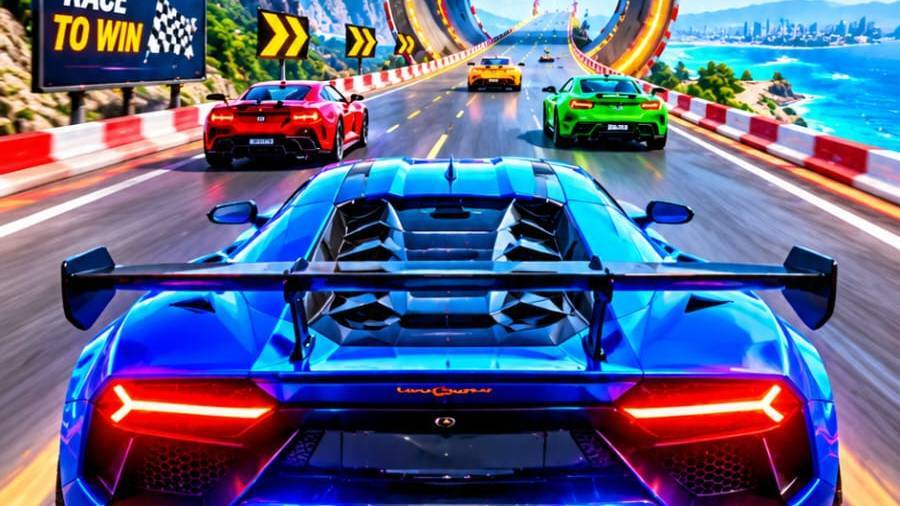 INSANE CAR RACE 🚗🔥 | 245 KM/H Supercar Racing Challenge #Shorts
