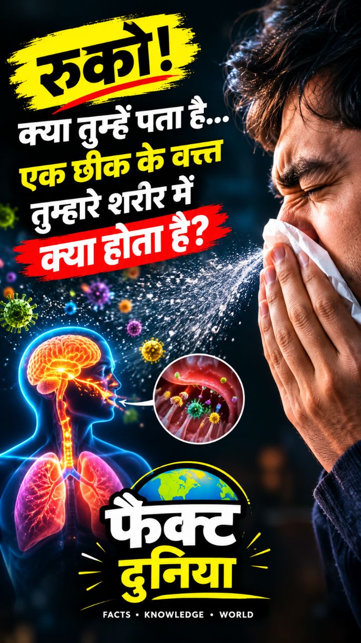 🤧 छींकते समय शरीर में क्या होता है?