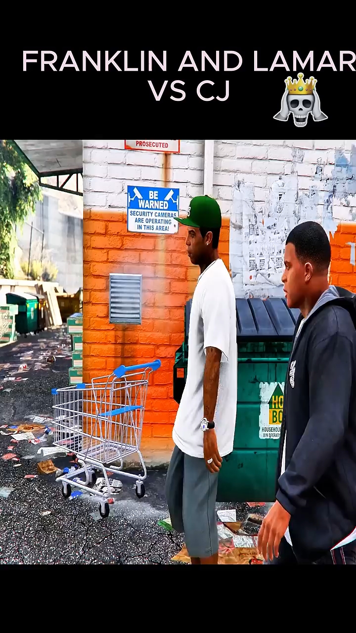 Franklin & Lamar vs CJ 😈🔥 Who Wins? #GTA5 #GTAV