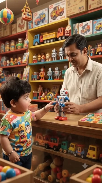 Robot toy shop funny baby shorts #viral #trending #funny