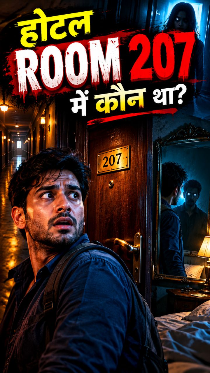 होटल Room 207 का रहस्य 😱 | रात में जो देखा, वो यकीन नहीं होगा! | Horror Story #shorts