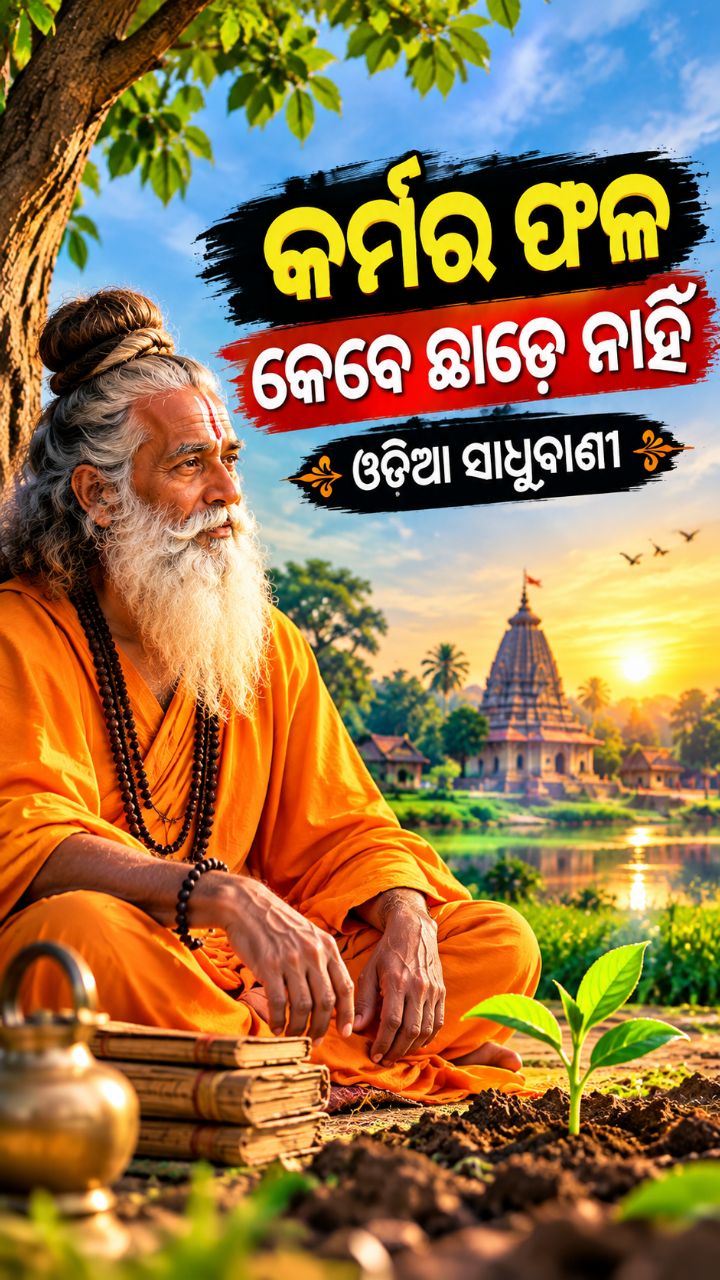 କର୍ମର ଫଳ କେବେ ଛାଡ଼େ ନାହିଁ | ଓଡ଼ିଆ ସାଧୁବାଣୀ | Odia Sadhubani