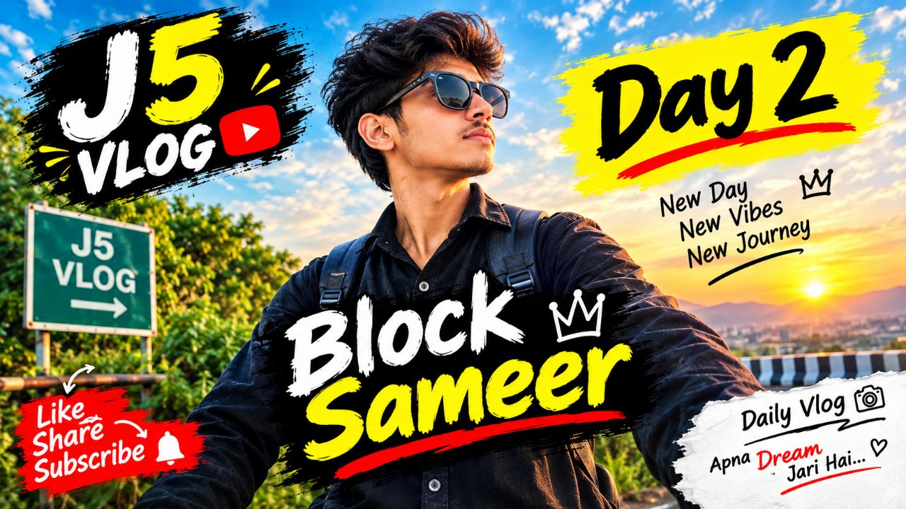 समीर व्लॉगर J2 🔥 | दूसरे दिन का नया सफर ❤️ | खूब मस्ती और यादें 🎥